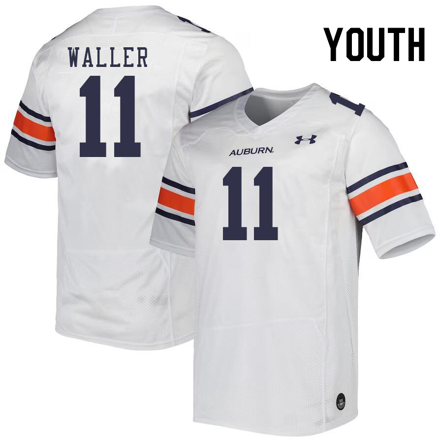 Youth #11 Jamonta Waller Auburn Tigers College Football Jerseys Stitched-White